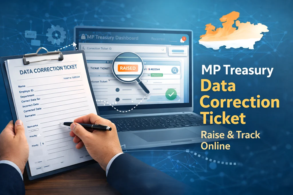 MP Treasury Data Correction Ticket – Raise & Track Online
