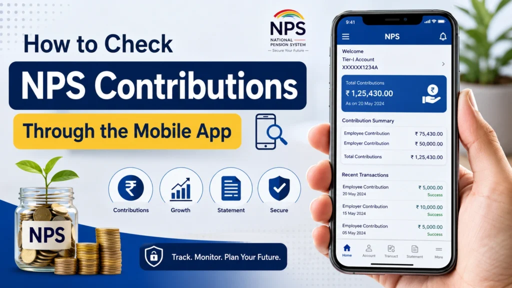 How to Check NPS Contributions Through the Mobile App