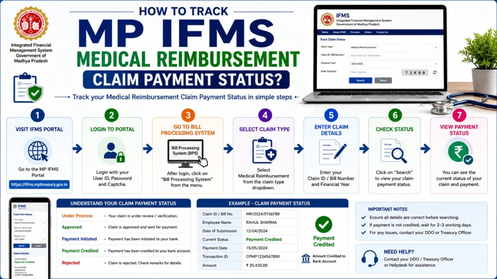 How to Track MP IFMS Medical Reimbursement Claim Payment Status